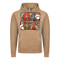 Vintage Coffee Baseball gigi leopard frame Vintage Hoodie - LillyAllenDesigns