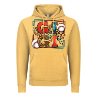 Vintage Mustard Baseball gigi leopard frame Vintage Hoodie - LillyAllenDesigns