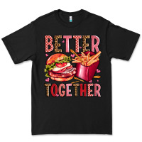 Black hamburger potatoes better together olivia Premium Tee - OliviaCreatesArt