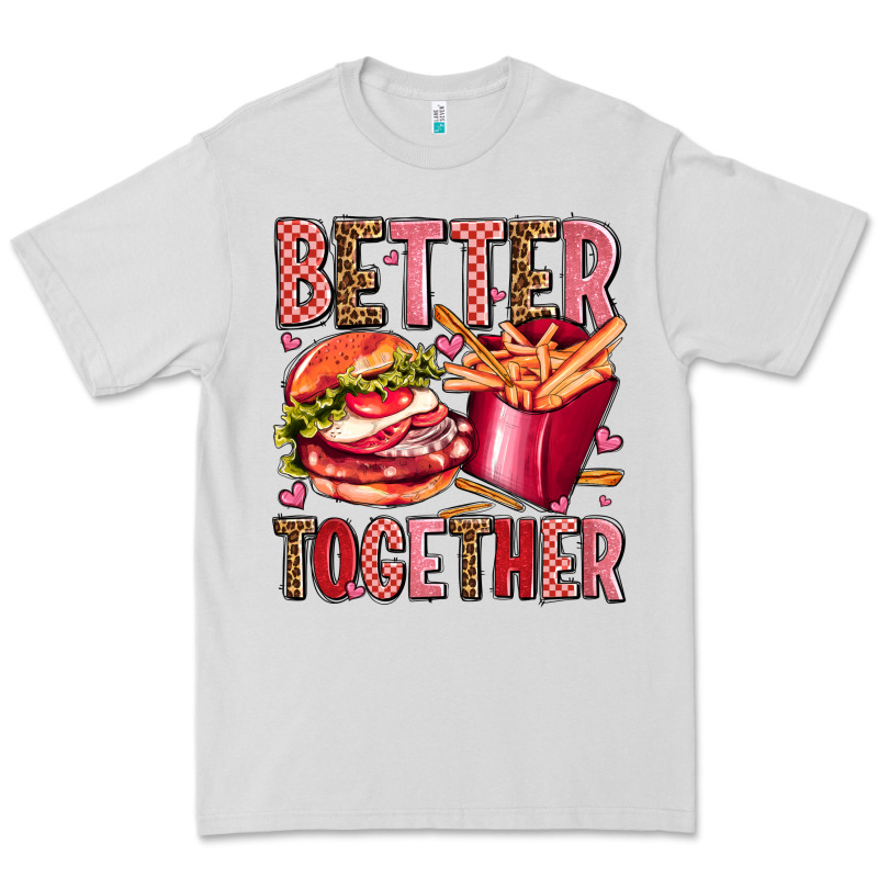 Hamburger Potatoes Better Together Olivia Premium Tee by OliviaCreatesArt | Teevron
