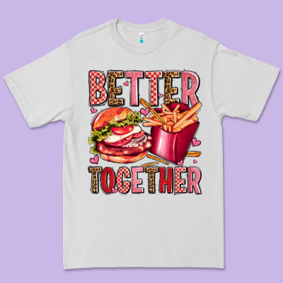 Hamburger Potatoes Better Together Olivia Premium Tee Designed By Oliviacreatesart