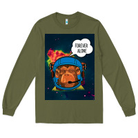Army Green Forever Alone, Monkey, Space, Monkey At Space, Long Sleeve Tee - Bettercallsaul