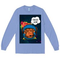 Colony Blue Forever Alone, Monkey, Space, Monkey At Space, Long Sleeve Tee - Bettercallsaul