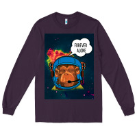 Plum Forever Alone, Monkey, Space, Monkey At Space, Long Sleeve Tee - Bettercallsaul