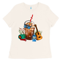 Bone Camping Frappe Coffee Ladies Tee - FaDigitalArtStudio