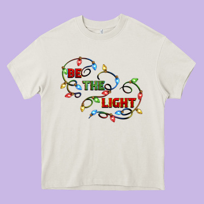 Be The Light Heavy Core Tee Designed By Cowgirlartshop