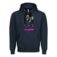 Navy racemom Zipper Hoodie - JahusDesignShop
