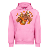 Fuchsia Pink Black girl Fall sneakers Urban Hoodie - RanaPortraitStore