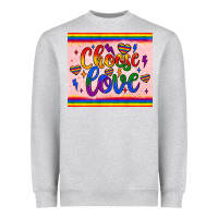 Heather Grey choose love tumbler Heavyweight Sweatshirt - JahusDesignShop