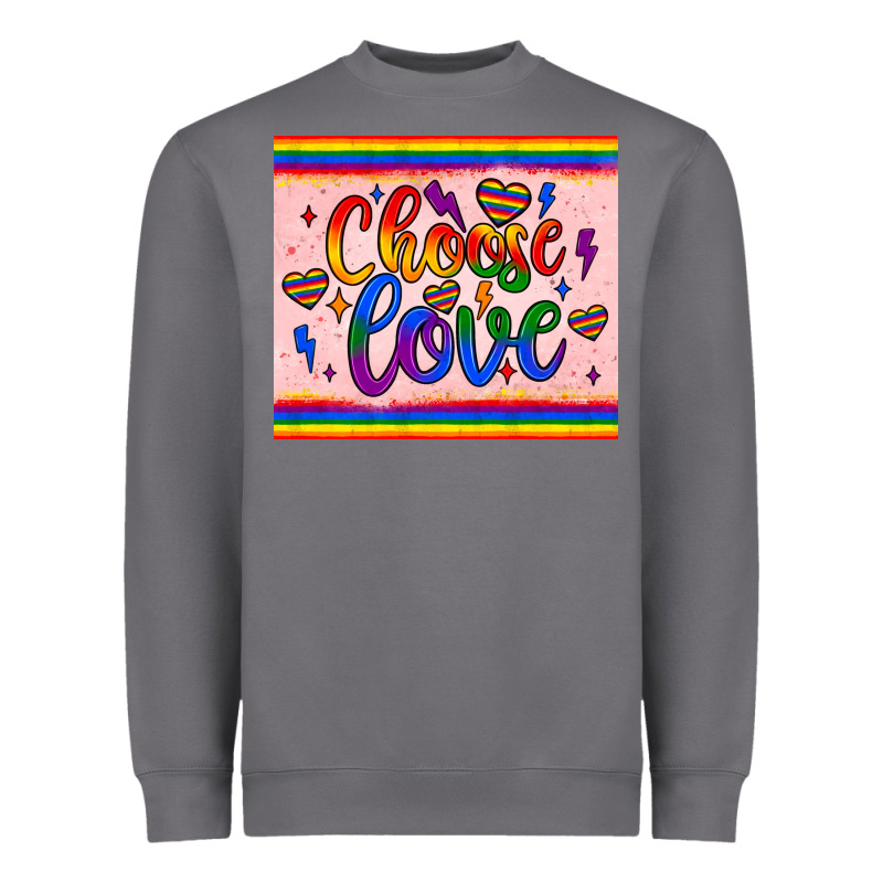 Choose Love Tumbler Heavyweight Sweatshirt by JahusDesignShop | Teevron