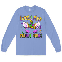 Colony Blue little miss mardi gras Long Sleeve Tee - LillyAllenDesigns