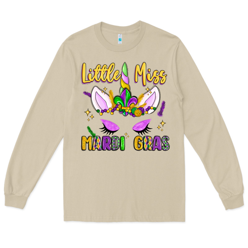 Little Miss Mardi Gras Long Sleeve Tee by LillyAllenDesigns | Teevron