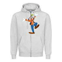 Dove Grey goofy Zipper Hoodie - baoMotion