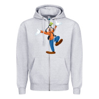 Heather Grey goofy Zipper Hoodie - baoMotion