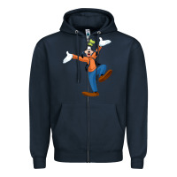 Navy goofy Zipper Hoodie - baoMotion