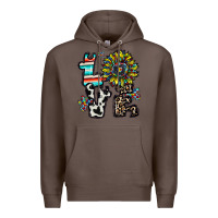 Coffee love autism Premium Hoodie - CowhideDigitalArt