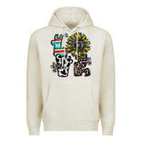 Oatmeal Heather love autism Premium Hoodie - CowhideDigitalArt