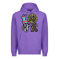 Purple love autism Premium Hoodie - CowhideDigitalArt