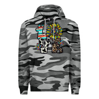 Slate Camo love autism Premium Hoodie - CowhideDigitalArt