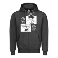 Charcoal Heather hunter gon and killua anime manga Zipper Hoodie - baoMotion