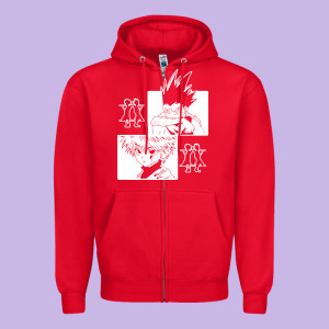 Hunter Gon And Killua Anime Manga Zipper Hoodie Designed By Baomotion