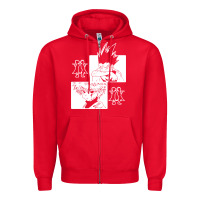 Red hunter gon and killua anime manga Zipper Hoodie - baoMotion