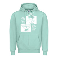 Seafoam hunter gon and killua anime manga Zipper Hoodie - baoMotion