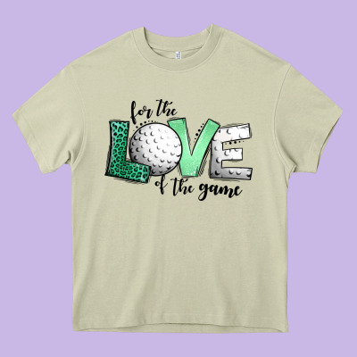 For The Love Of The Game Golf Heavy Core Tee Designed By Jasminsmagicworld