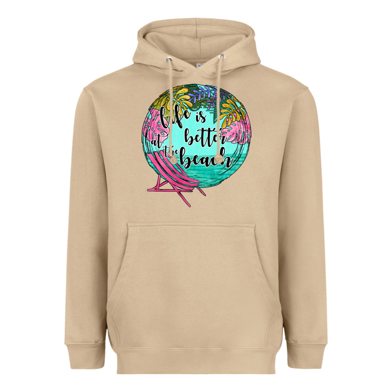 Life Is Better At The Beach Heavyweight Hoodie by JahusDesignShop | Teevron