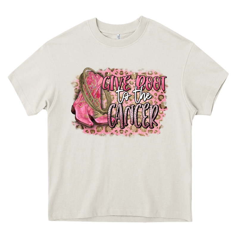 Give Boot To The Cancer Heavy Core Tee by CowGirlArtShop | Teevron