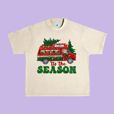 Christmas 'tis The Season Urban Heavy Tee Designed By Bundleandbundleshop