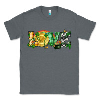Charcoal Heather Western love St. Patrick's Day p Classic Tee - CowGirlArtShop