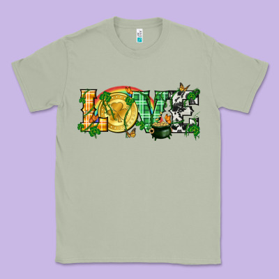 Western Love St. Patrick's Day P Classic Tee Designed By Cowgirlartshop