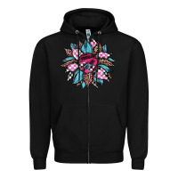 Black race leopard sunflower Zipper Hoodie - JahusDesignShop