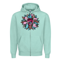 Seafoam race leopard sunflower Zipper Hoodie - JahusDesignShop