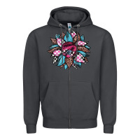 Smoke race leopard sunflower Zipper Hoodie - JahusDesignShop