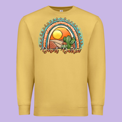 Desert Darlin' Rainbow Premium Sweatshirt Designed By Jahusdesignshop