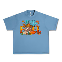 Pebble Blue hello fall heifer cow Urban Heavy Tee - RanaPortraitStore