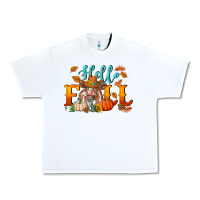 White hello fall heifer cow Urban Heavy Tee - RanaPortraitStore