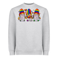 Heather Grey pride gnome Heavyweight Sweatshirt - JahusDesignShop