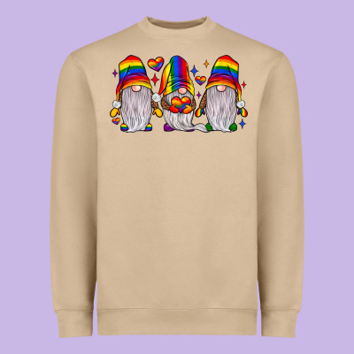 Pride Gnome Heavyweight Sweatshirt Designed By Jahusdesignshop