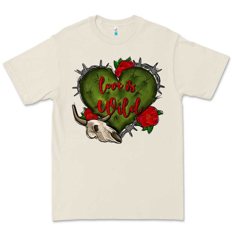 Love Is Wild With Bullskull Olivia Premium Tee by OliviaCreatesArt | Teevron