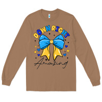 Toasted Coconut Down Right Amazing Long Sleeve Tee - CowhideDigitalArt