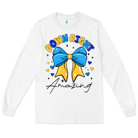 White Down Right Amazing Long Sleeve Tee - CowhideDigitalArt