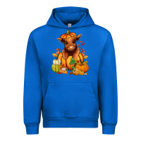 Cobalt Fall Autumn heifer pumpkin Urban Hoodie - RanaPortraitStore