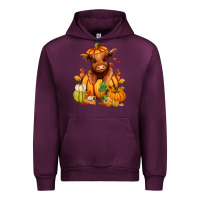 Mauve Wine Fall Autumn heifer pumpkin Urban Hoodie - RanaPortraitStore