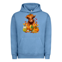 Pigment Pebble Blue Fall Autumn heifer pumpkin Urban Hoodie - RanaPortraitStore
