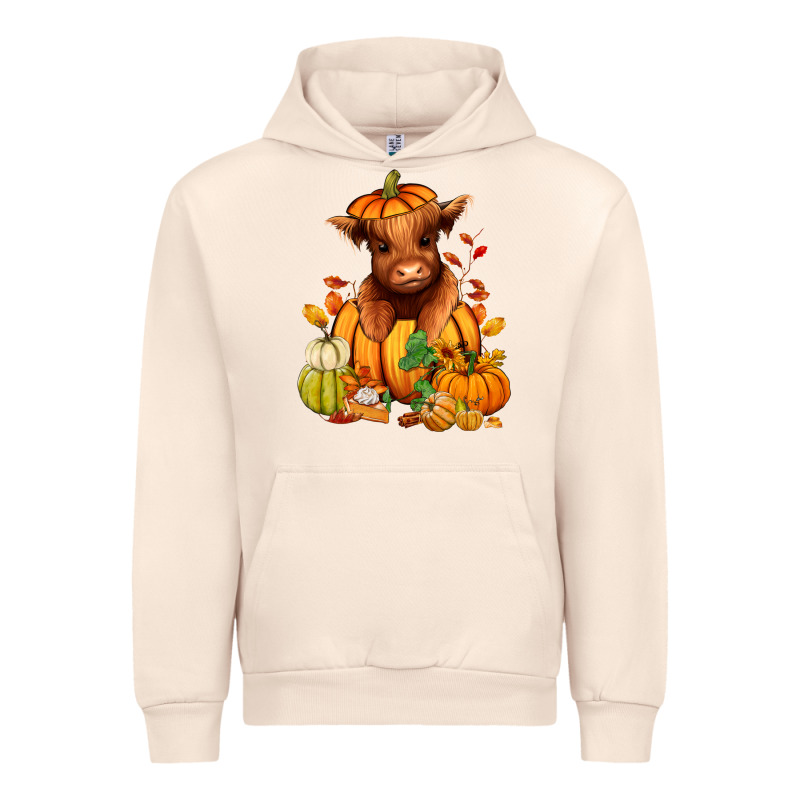 Fall Autumn Heifer Pumpkin Urban Hoodie by RanaPortraitStore | Teevron