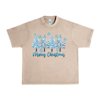 French Oak merry christmas blue trees Urban Heavy Tee - FaDigitalArtStudio