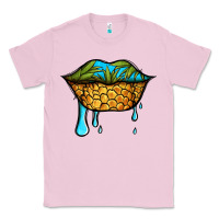 Bubblegum Pink summer vibes pineapple lips Classic Tee - Jasminsmagicworld